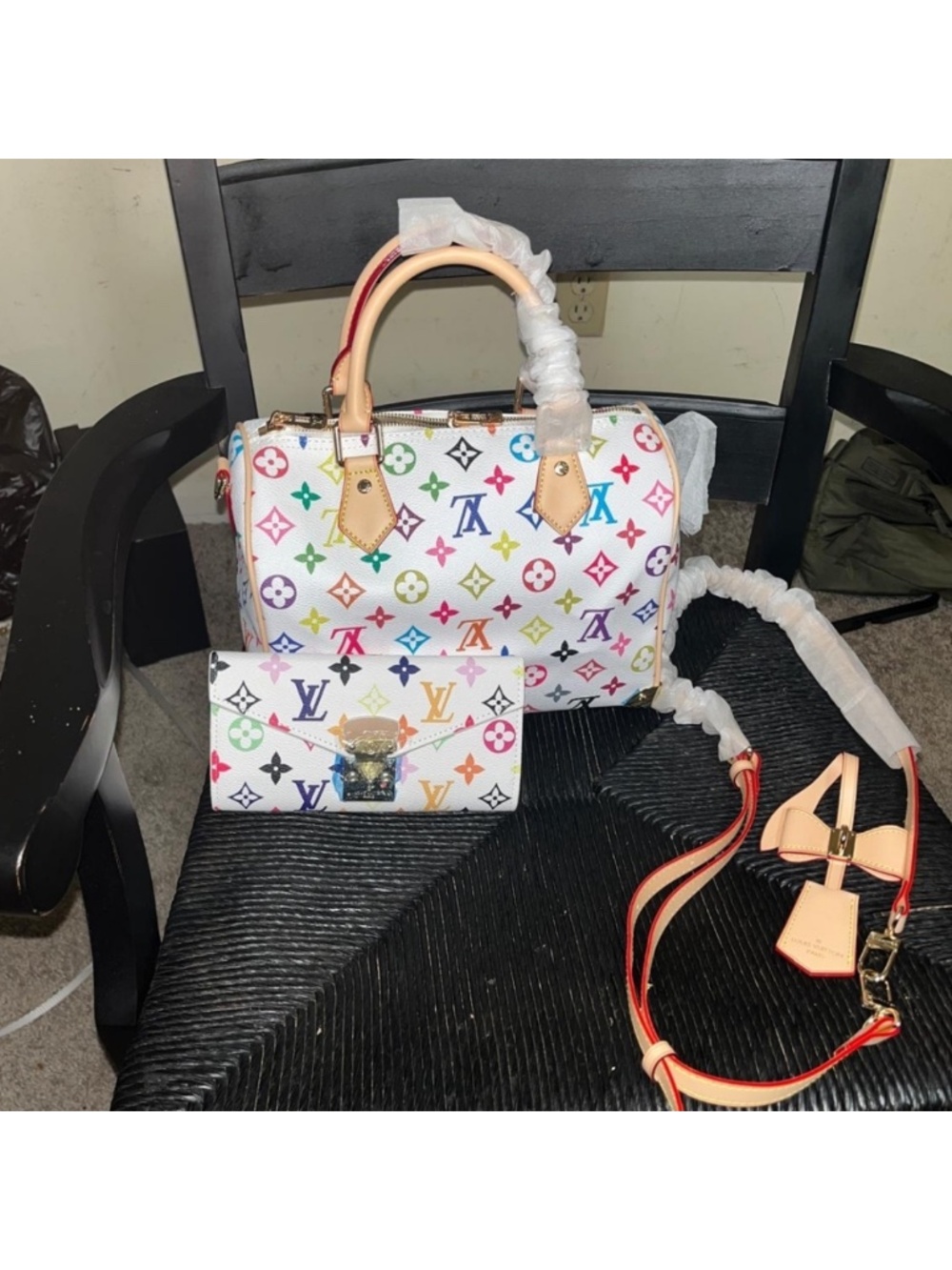 Cute fashion bag and wallet set